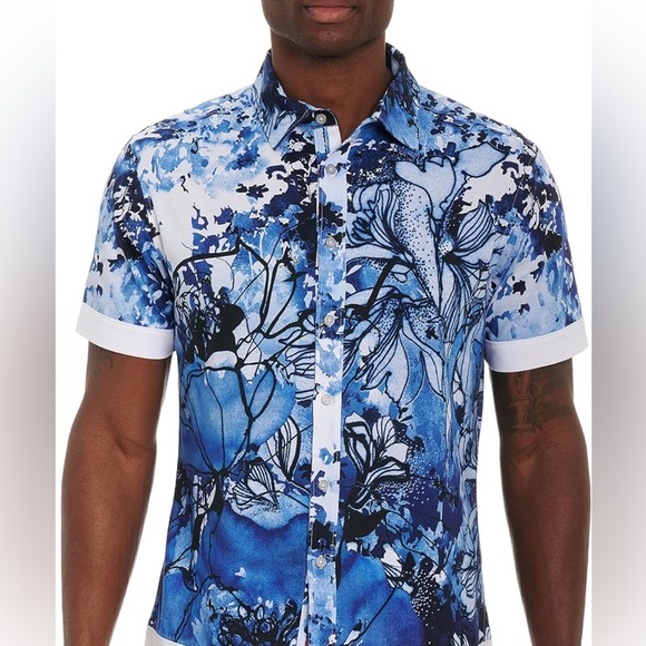 Robert Graham Men's Mayflower S/S Knit Shirt NEW